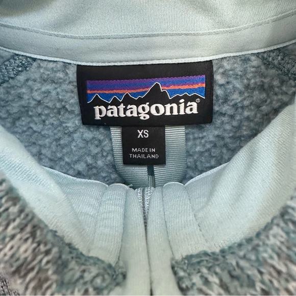 Patagonia Women's Better Sweater® 1/4-Zip Tubular Blue W/Crevasse Blue XS - Picture 3 of 3
